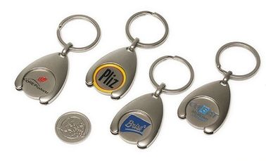 caddy coin key chain, trolley coin keychains, One Euro Trolley Coin, Shopping Trolley coin