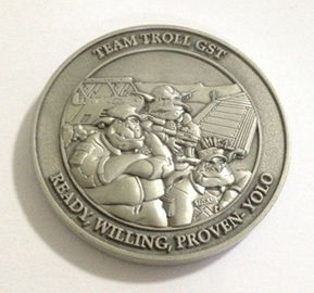 2D or 3D Personalized Coins / Campus Coin, challenge coins, commemorative coins, embossed