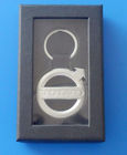 Metal keychain, keychain box, leather keychain box, printing logo