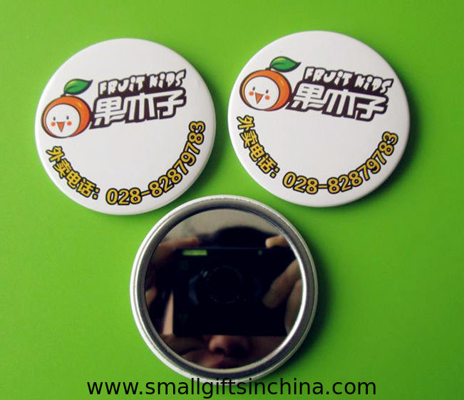 tin button mirror, pin button, button badge, enamel badge, printing badge, tinplate bagde